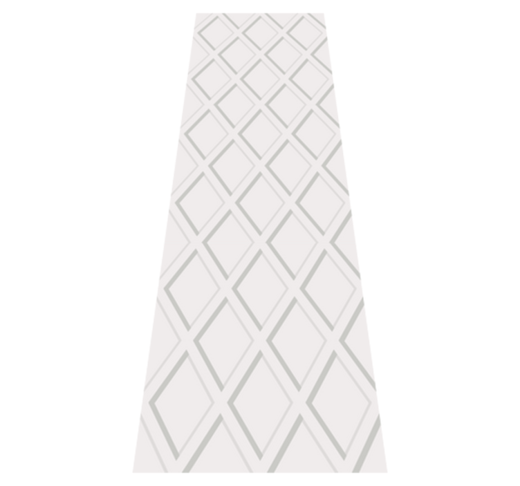 Χαλί γεωμετρικού σχεδιασμού σχέδιο 3d ρόμβου Χάμπτονς - TenStickers