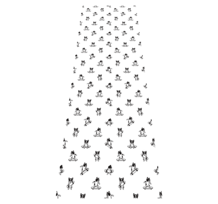 Χαλί κρεβατοκάμαρας με χαριτωμένο σκύλο σε σκούτερ - TenStickers