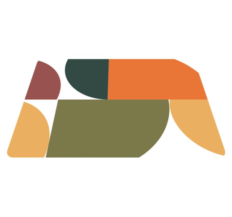 Χαλί γεωμετρικού σχεδιασμού αφηρημένη γεωμετρική τέχνη - TenStickers