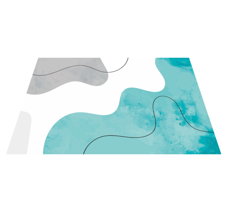 Χαλί γεωμετρικού σχεδιασμού σε υδατογραφικές μορφές - TenStickers