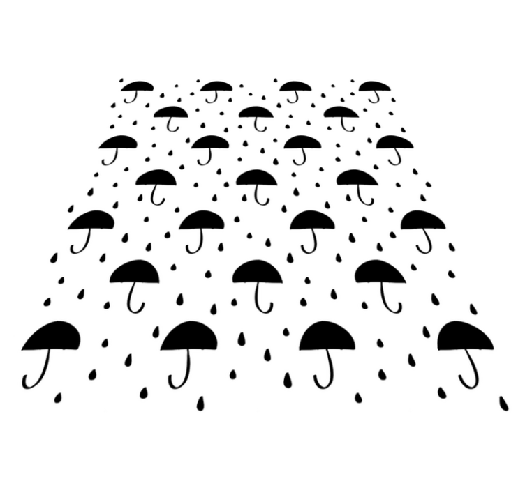 Χαλί γεωμετρικού σχεδιασμού με βροχόπτωση κομφετί - TenStickers