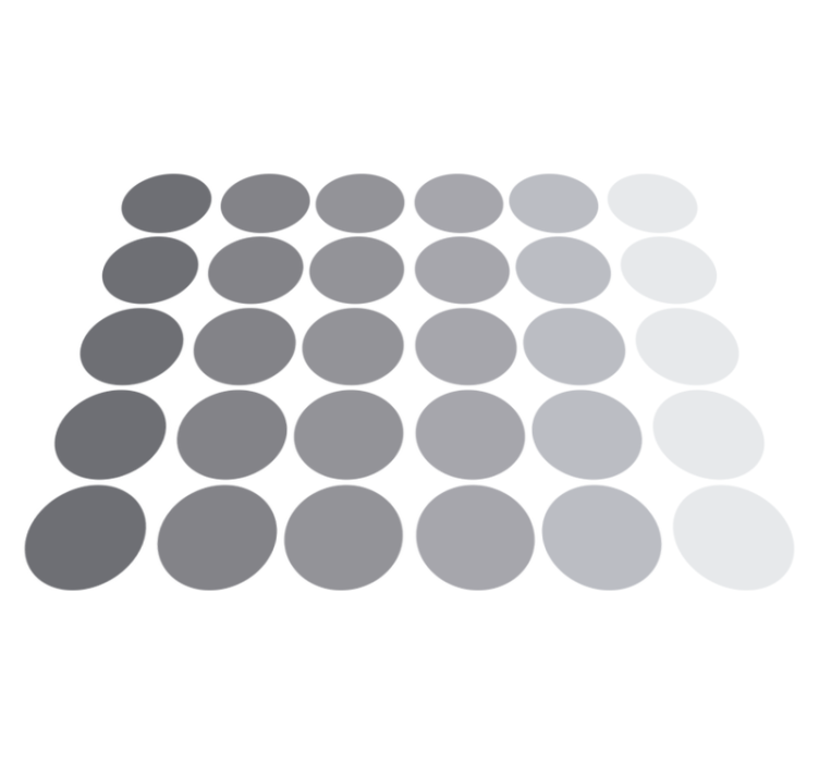 Χαλί γεωμετρικού σχεδιασμού γκρι κυκλοι cpprivalia - TenStickers