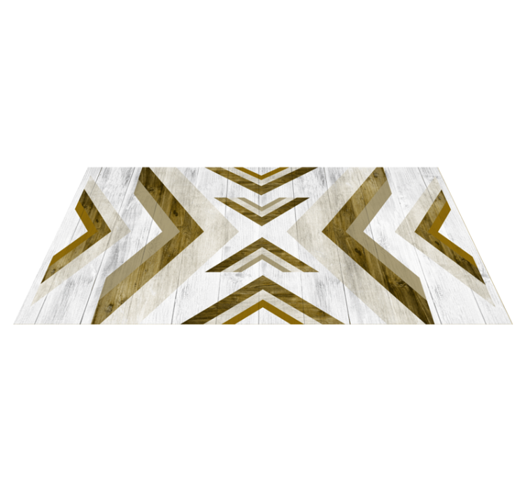 Χαλί γεωμετρικού σχεδιασμού με δομημένη κάλυψη γραφείου - TenStickers