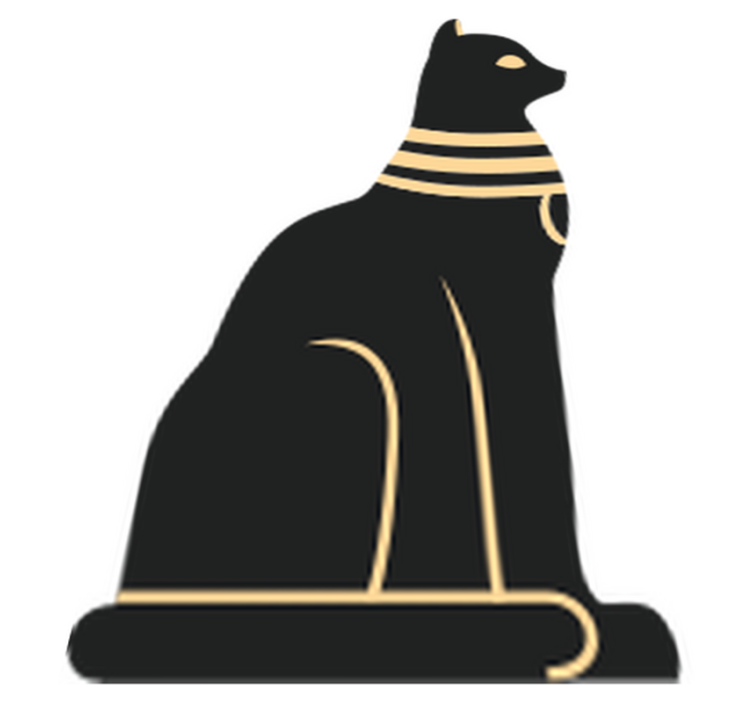 Χαλί κρεβατοκάμαρας αιγυπτιακής γάτας - TenStickers