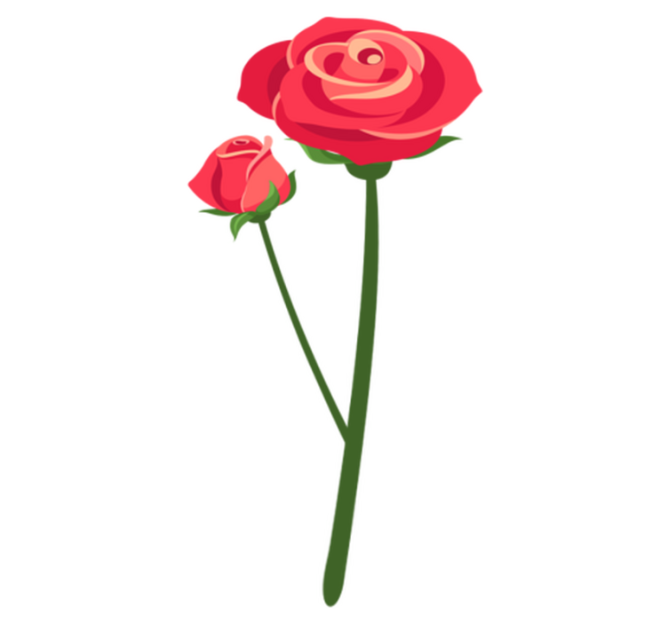 Χαλί κρεβατοκάμαρας 3d τριαντάφυλλα - TenStickers