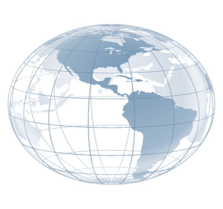 Χαλί κρεβατοκάμαρας χάρτης μπλε Αμερικής - TenStickers