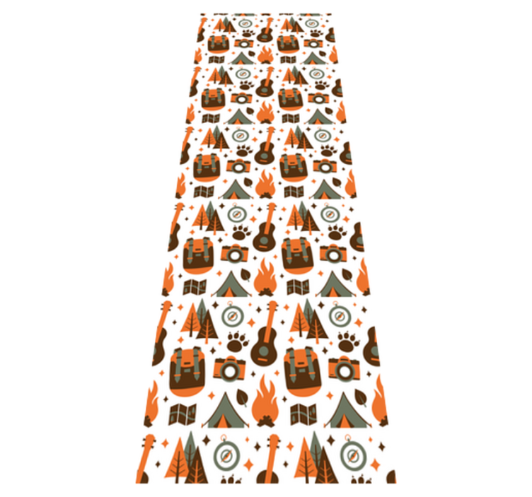 Χαλί κρεβατοκάμαρας φωτιά από ξύλο βουνών - TenStickers