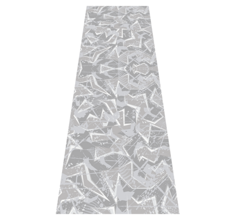 Χαλί κρεβατοκάμαρας Γκρι γραφικά 80's - TenStickers