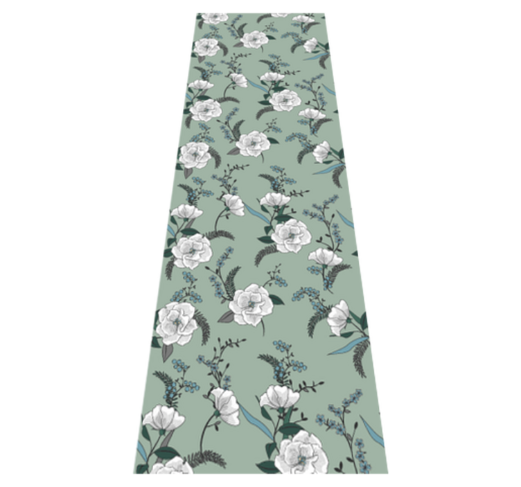 Χαλί κρεβατοκάμαρας όμορφο λευκό δέντρο μαγνόλιας - TenStickers