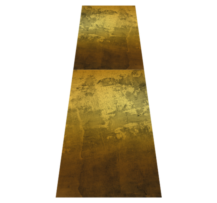 Χαλί κρεβατοκάμαρας με ρετρό χρυσό σχέδιο - TenStickers