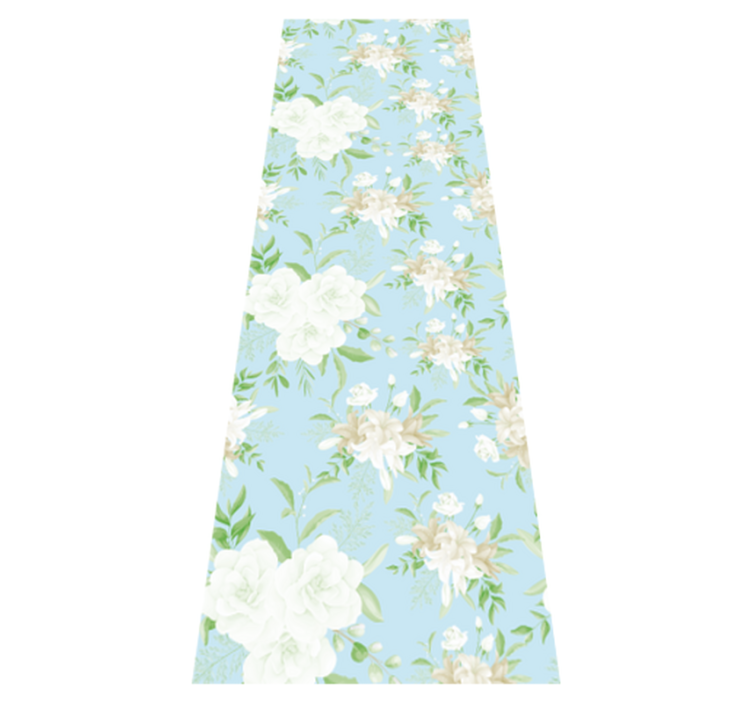 Χαλί κρεβατοκάμαρας άγρια λουλούδια grandmillenial στιλ - TenStickers