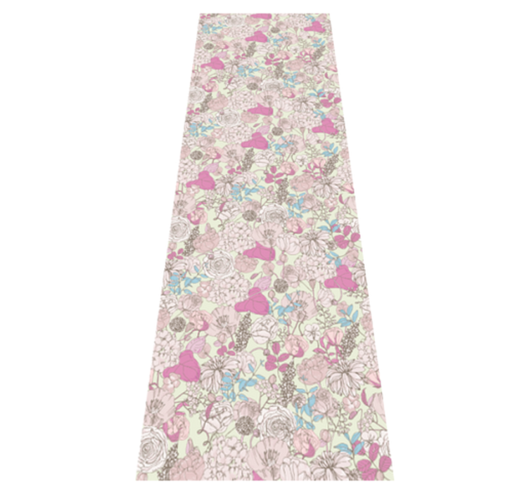 Χαλί κρεβατοκάμαρας σε λουλουδάτο στυλ Γκραντμιλλενιαλ - TenStickers