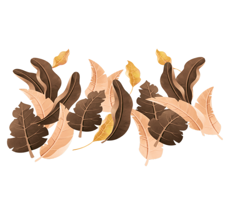 Χαλί κρεβατοκάμαρας φυτά μπεζ Σαβάννα - TenStickers