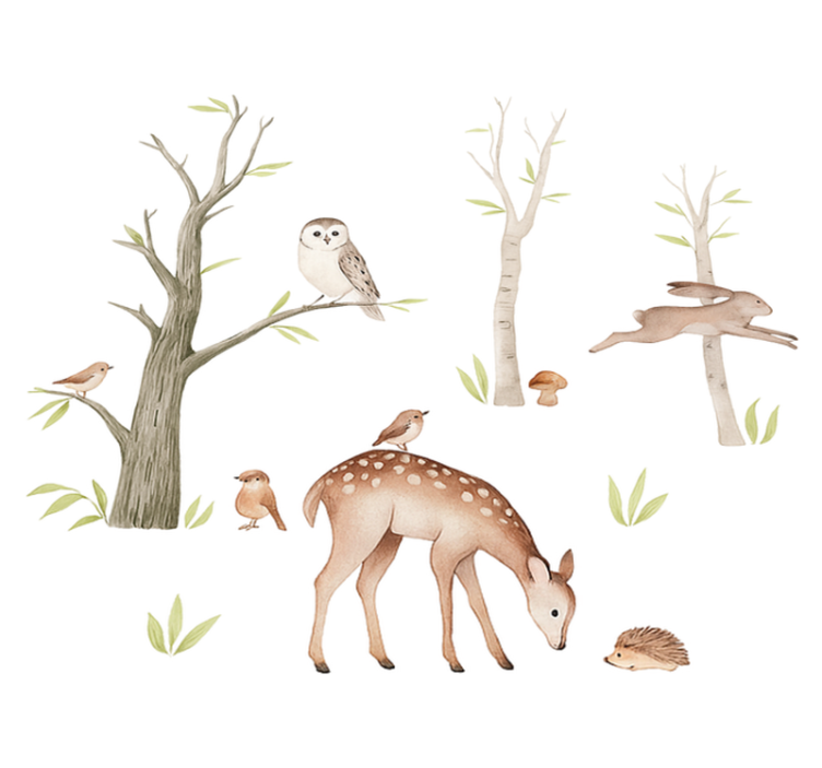 Χαλί κρεβατοκάμαρας ήρεμο δάσος φθινοπώρου - TenStickers