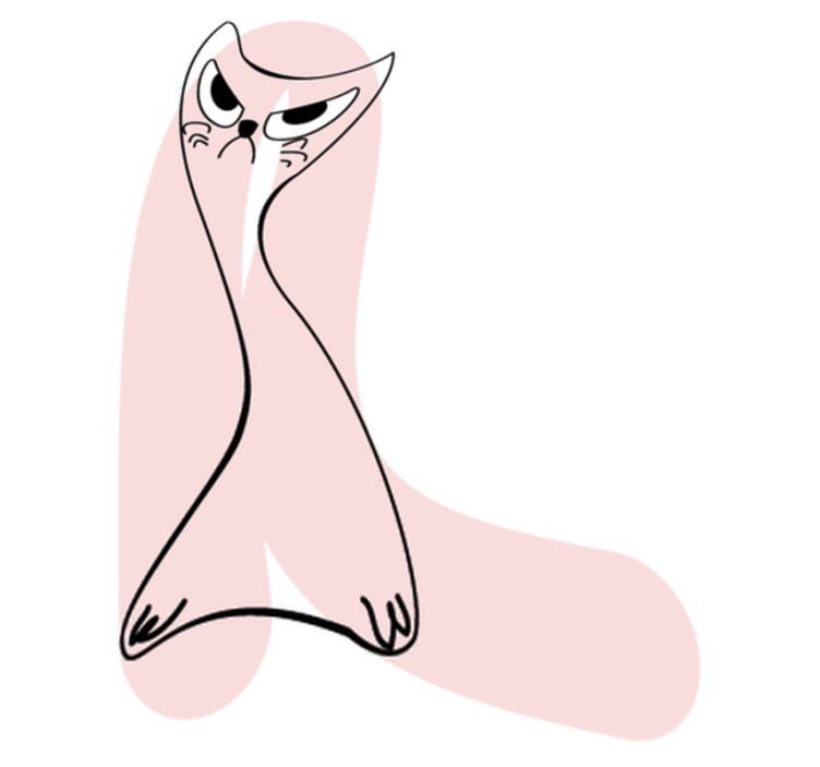 Χαλί κρεβατοκάμαρας με ροζ γατάκι σχέδιο - TenStickers