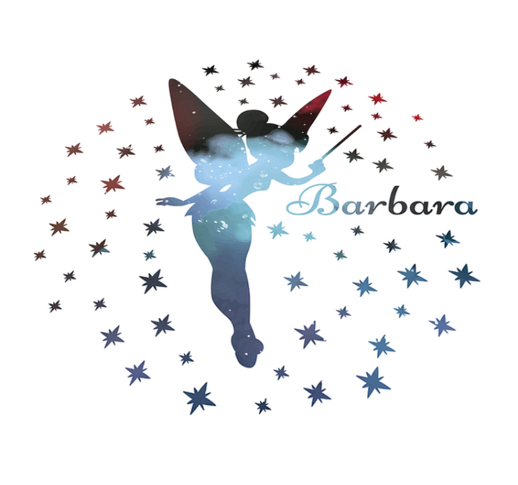 βινυλίου χαλί νεράιδα με όνομα - TenStickers