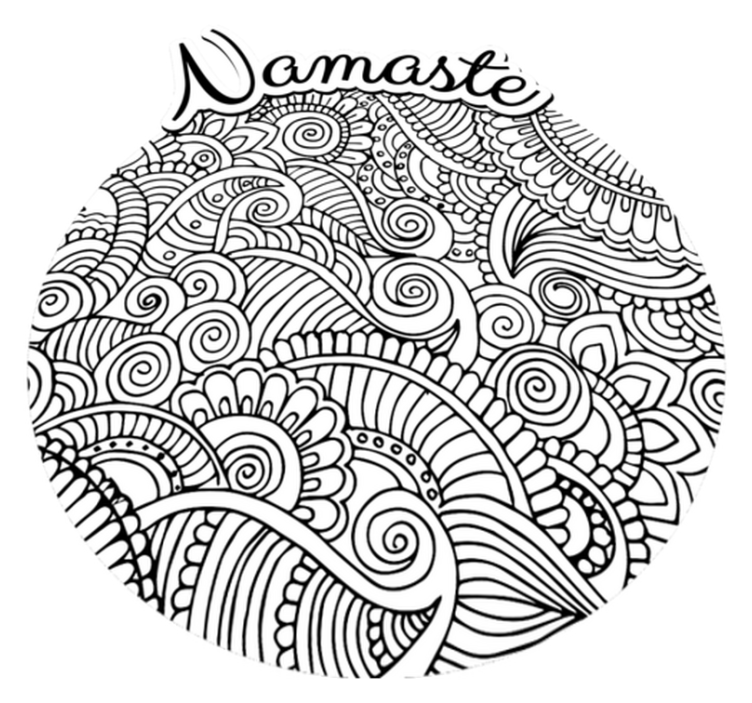 χαλί βινυλίου mandala namaste - TenStickers