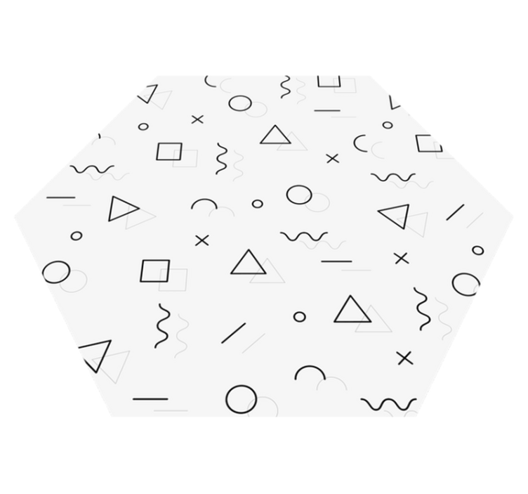 μινιμαλιστικό χαλί με μινιμαλιστικό στυλ memphis - TenStickers