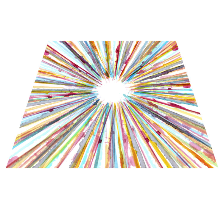 ακουαρέλα ριγέ χαλί βινυλίου - TenStickers