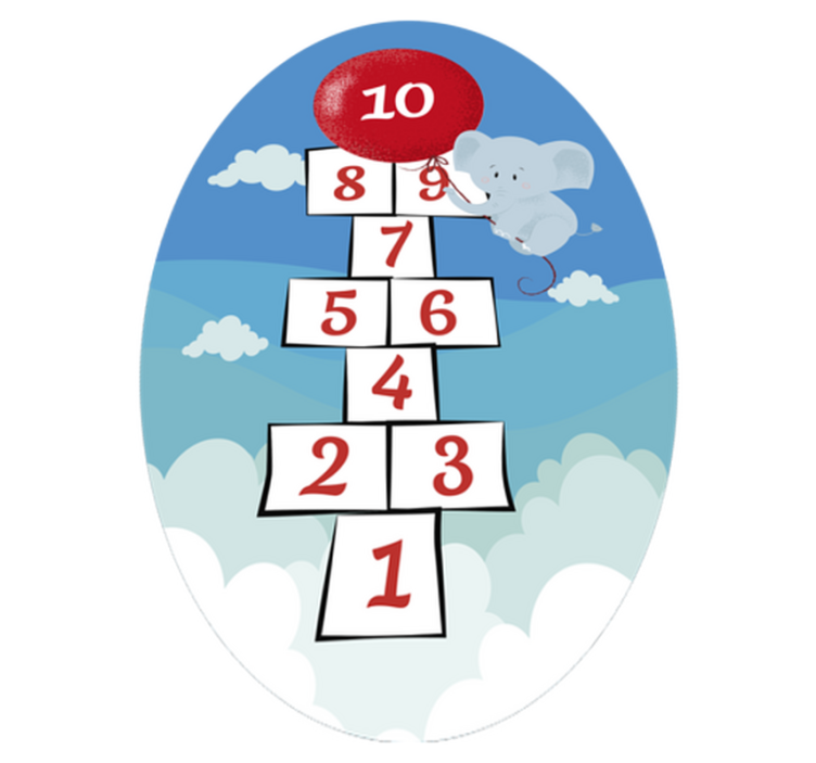 κουβέρτα βινυλίου παιχνιδιών κουταλιού ελέφαντα - TenStickers