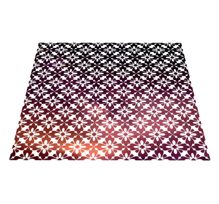 διακοσμητικά λουλούδια λουλουδάτο χαλί βινυλίου - TenStickers