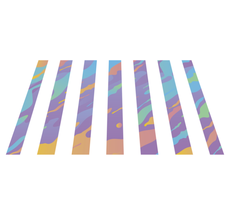 παστέλ ρίγες ελάχιστο χαλί βινυλίου - TenStickers