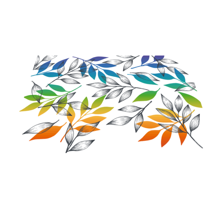 το ουράνιο τόξο αφήνει μοντέρνο χαλί από βινύλιο - TenStickers