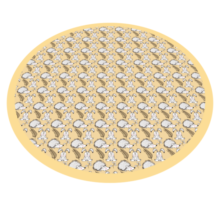 κουβέρτα από πορσελάνη και κουνέλια - TenStickers