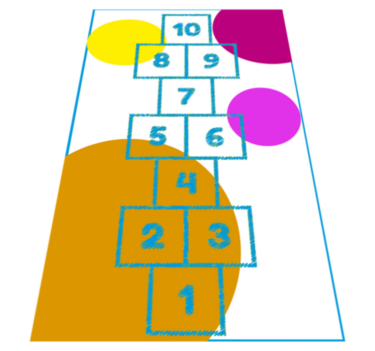 παιδικά χαλί παιχνιδιού χαλί βινυλίου - TenStickers