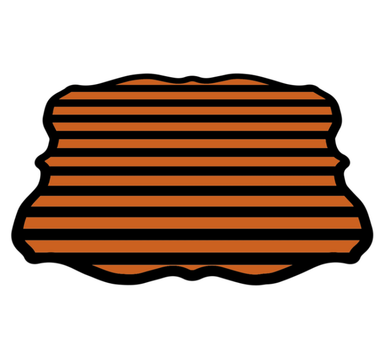 Χαλί βινυλίου Απόκριες αποκριάτικες ρίγες - TenStickers