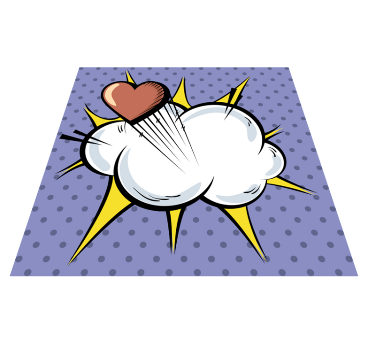 Pop art comic vintage χαλί - TenStickers