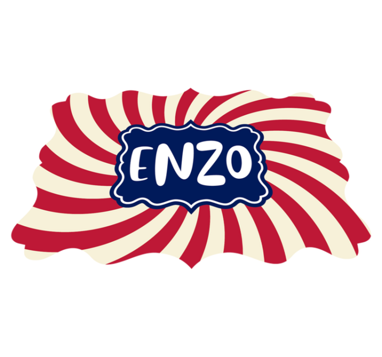 τσίρκο με όνομα εξατομικευμένο χαλί - TenStickers