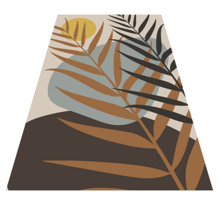 κομψό χαλί σαλόνι με τροπικά σχέδια - TenStickers