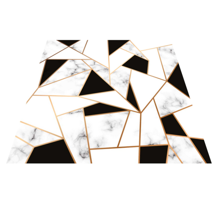 κομψό μαύρο και άσπρο υφή μοντέρνο χαλί - TenStickers