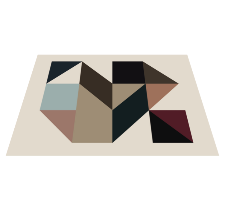 γεωμετρικά σχήματα κουβέρτας βινυλίου - TenStickers