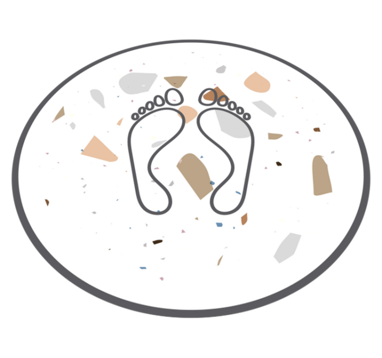 δάπεδα μπάνιου terrazzo - TenStickers