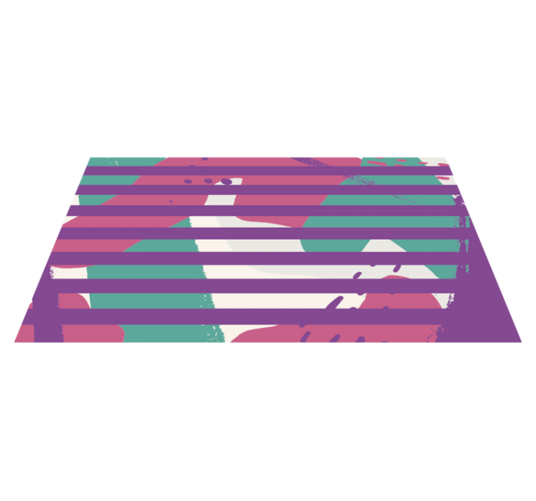 πολύχρωμο μοτίβο ρίγες χαλί - TenStickers