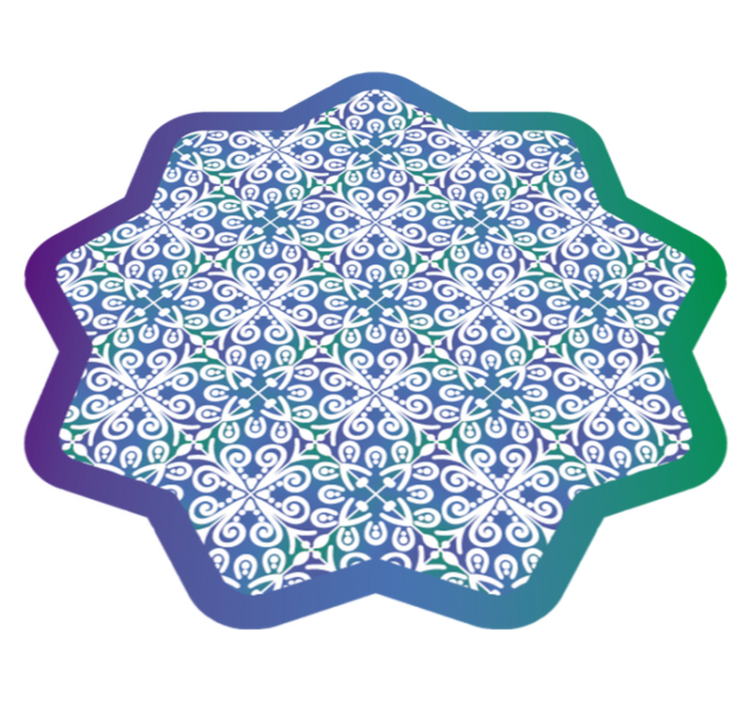 έθνικ μοτίβο πολύχρωμο εθνοτικό χαλί - TenStickers