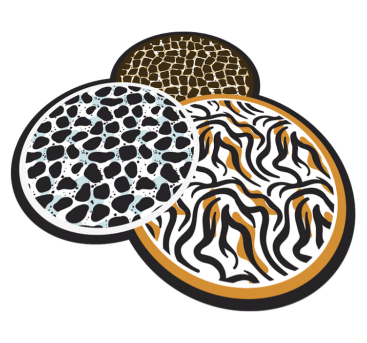 βινυλίου χαλί κολάζ διαφορετικών ζώων - TenStickers