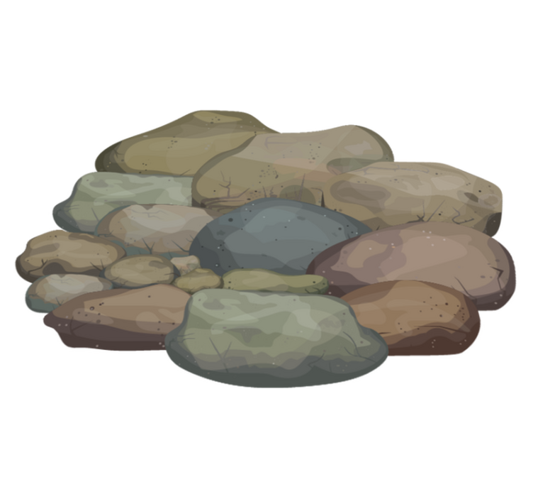 υφή χαλί βινυλίου από διαφορετικές πέτρες - TenStickers