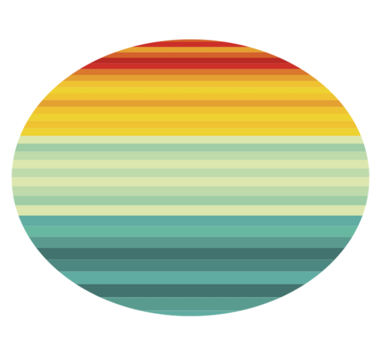 πολύχρωμες ρίγες χαλί - TenStickers