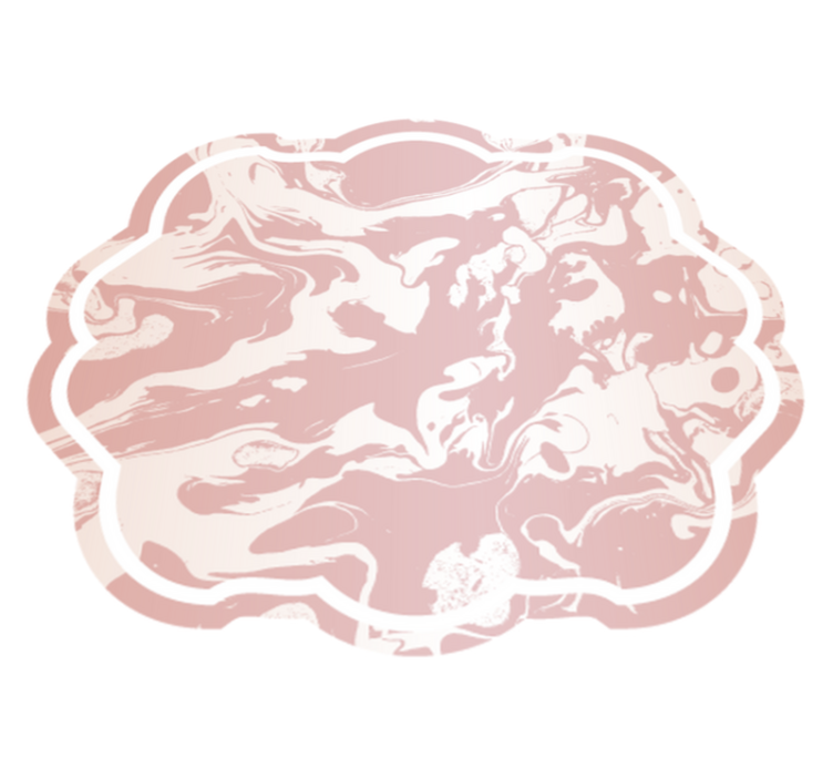 ροζ και λευκό μαρμάρινο χαλί - TenStickers