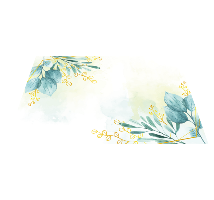 λουλουδάτο χαλί σαλόνι - TenStickers