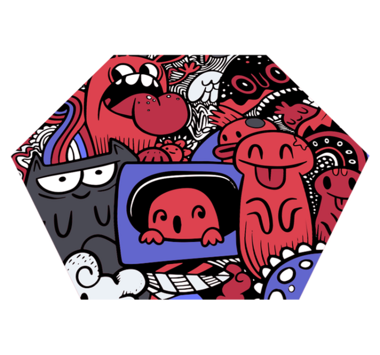 δροσερό γκράφιτι έφηβος χαλί βινυλίου - TenStickers