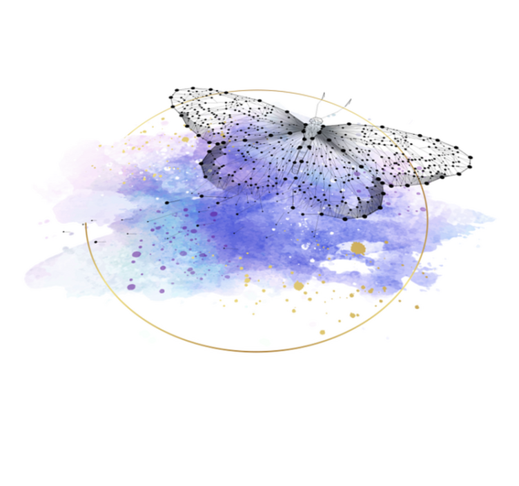 ονειρική πεταλούδα ζωικό χαλί - TenStickers