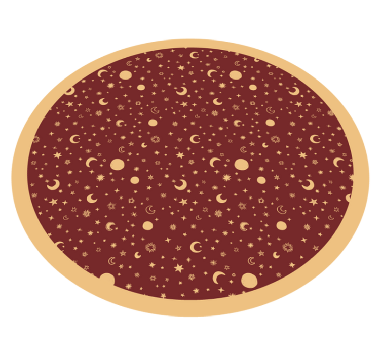 πλυμένο κόκκινο παιδικό χαλί αστέρια - TenStickers