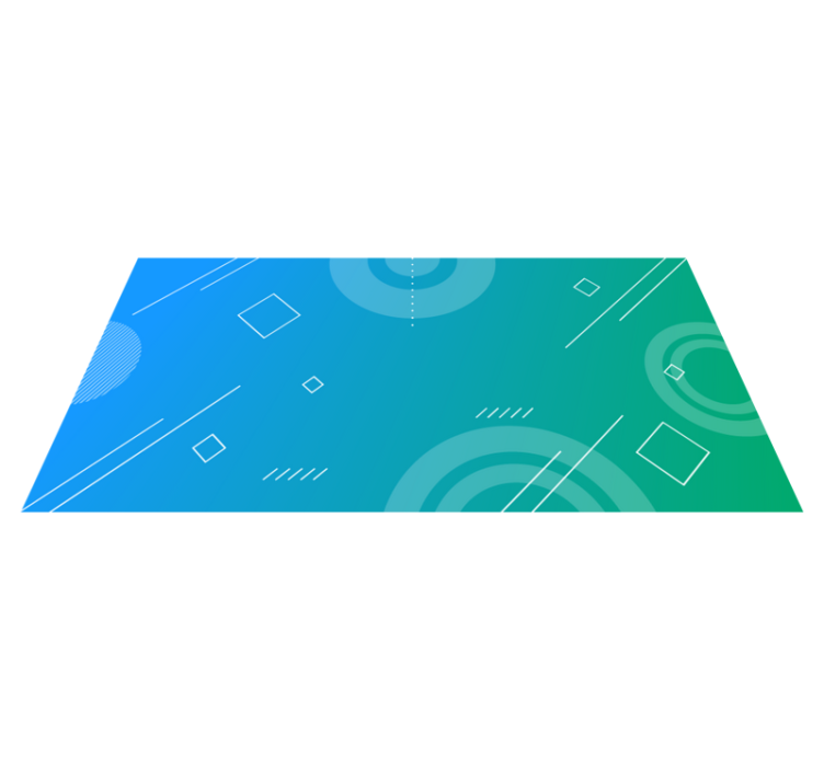 μπλε αφηρημένη γεωμετρική εκτύπωση μοντέρνο χαλί - TenStickers