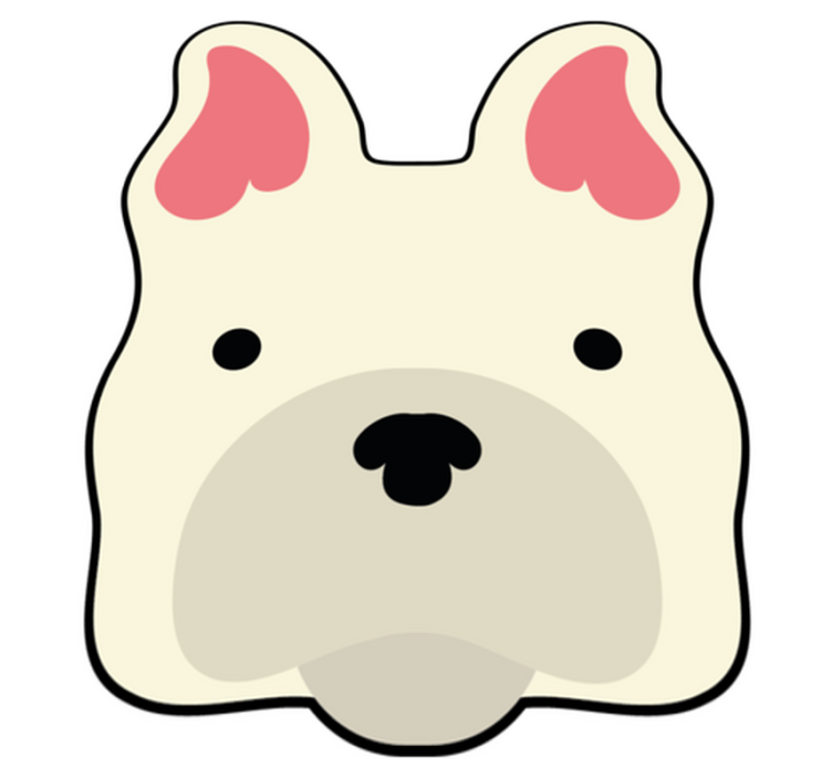 κουβέρτα από βινύλιο ζώων στο σπίτι του σκύλου - TenStickers