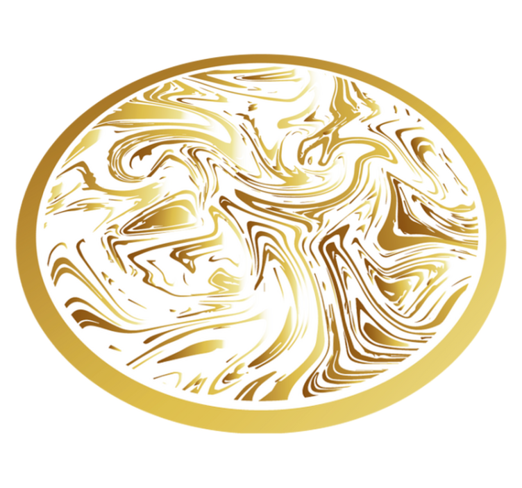 χαλί από χρυσό και λευκό μάρμαρο - TenStickers