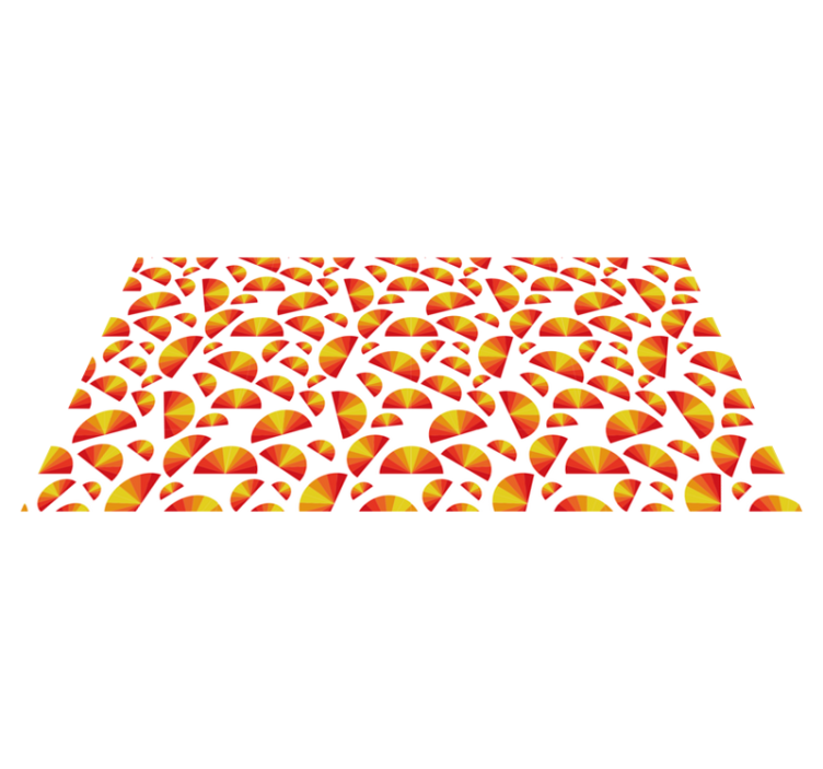 xαλί γεωμετρικού σχεδιασμού κυκλική διάταξη μοτίβων - TenStickers